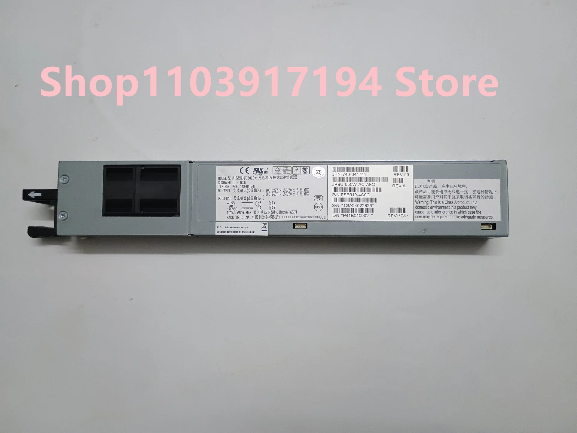 650W AC AFO  JPSU-650W-AC-AFI Power supply 650W