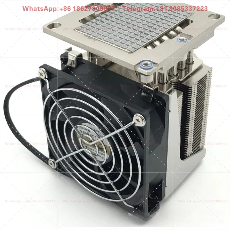 LGA3647 square 4U heat sink with 5 heat pipes, active CPU, Leopard desktop host, silent fan