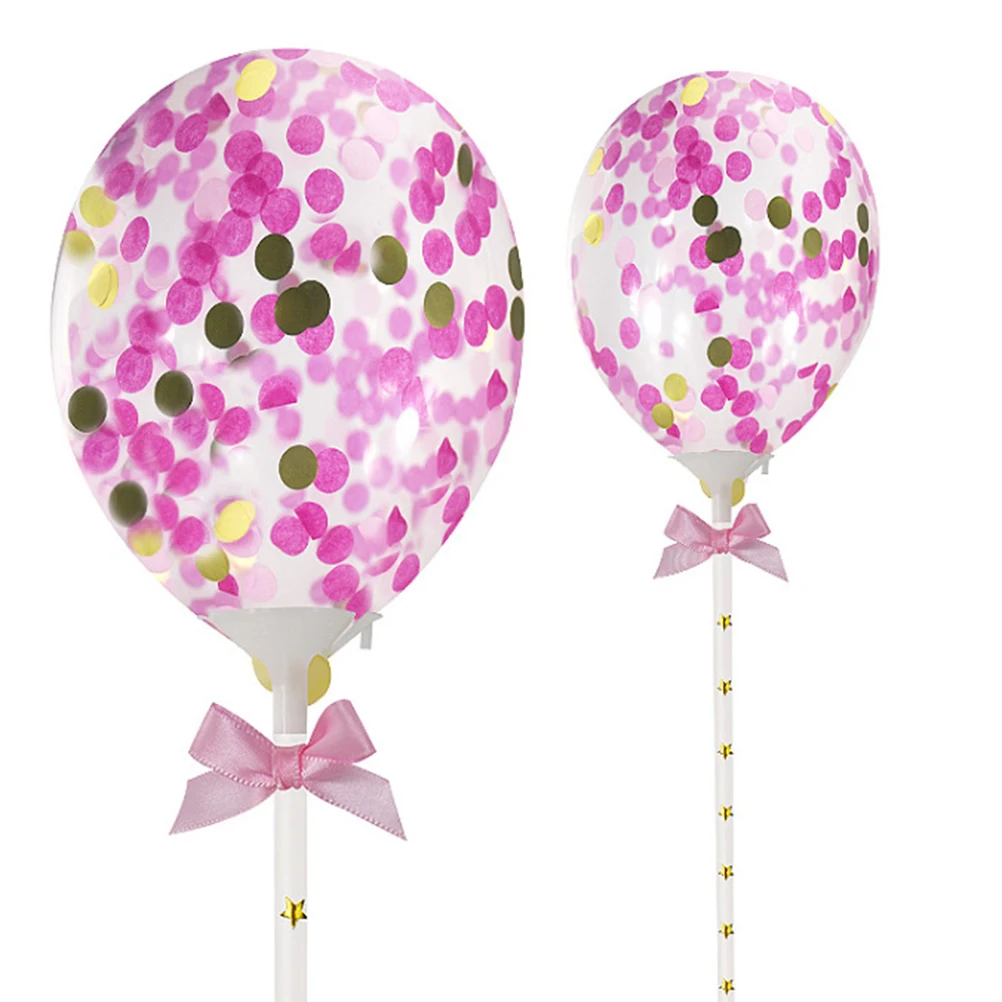 

8pcs Cake Confetti Balloons Sets Decorative Birthday Party Decorations Premium Material Photoshoot Props Joyful Environment