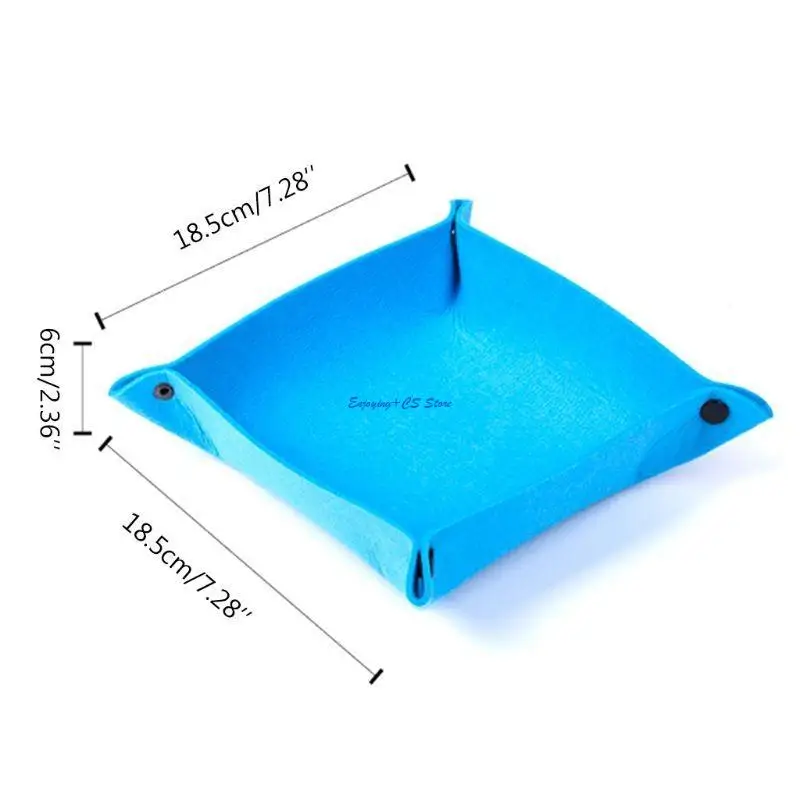 Y51D Gioielli per portafoglio portafoglio Desktop Sundries Bins Felt Tay Board Game