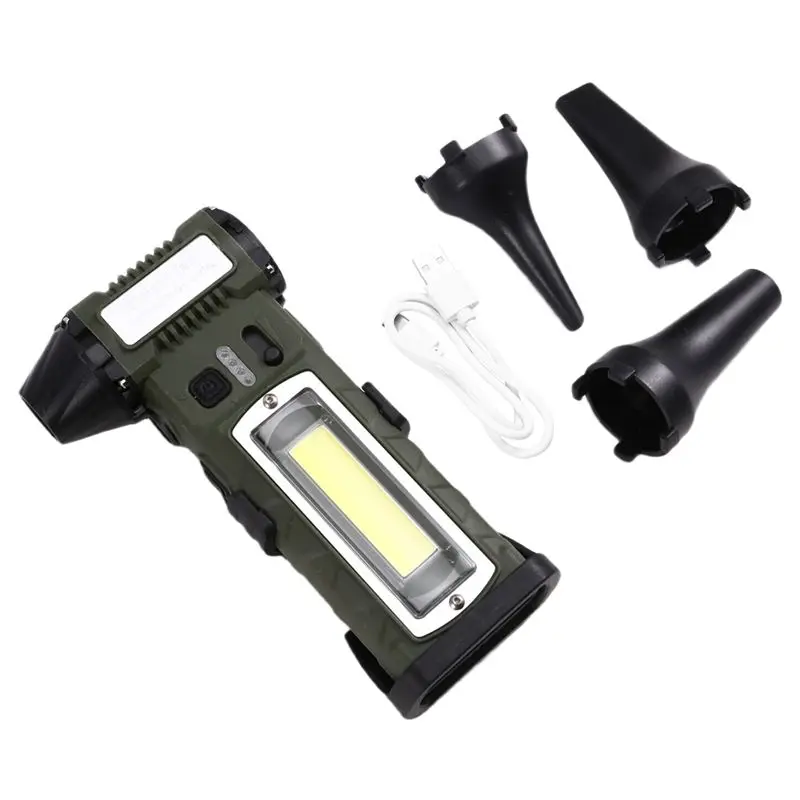 B03C-Handheld Fan With LED, 110000RPM Adjustable Speed, Hair Dryer Vacuum Cleaner Air Dust Blower, Brushless Motor C