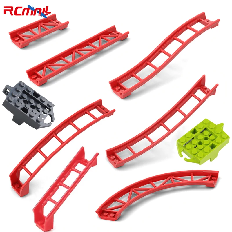 20PCS Small Particle Technology 26559 Building Block Parts 26060 Accessories Roller Coaster Tracks Rail Compatible with LEGOeds