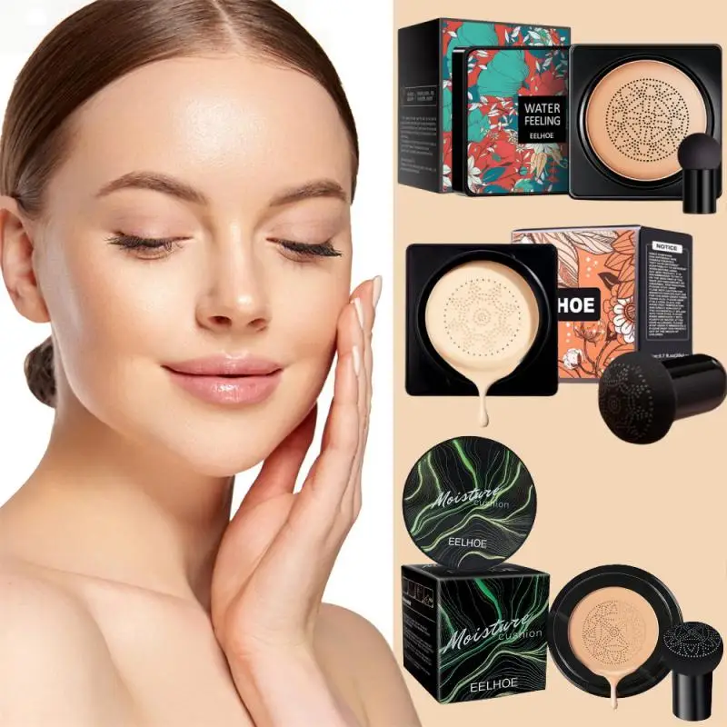 EELHOE Air Cushion BB Cream Moisturizing Concealer Foundation Cover Face Blemishes Waterproof Invisible Pore Brighten Complexion