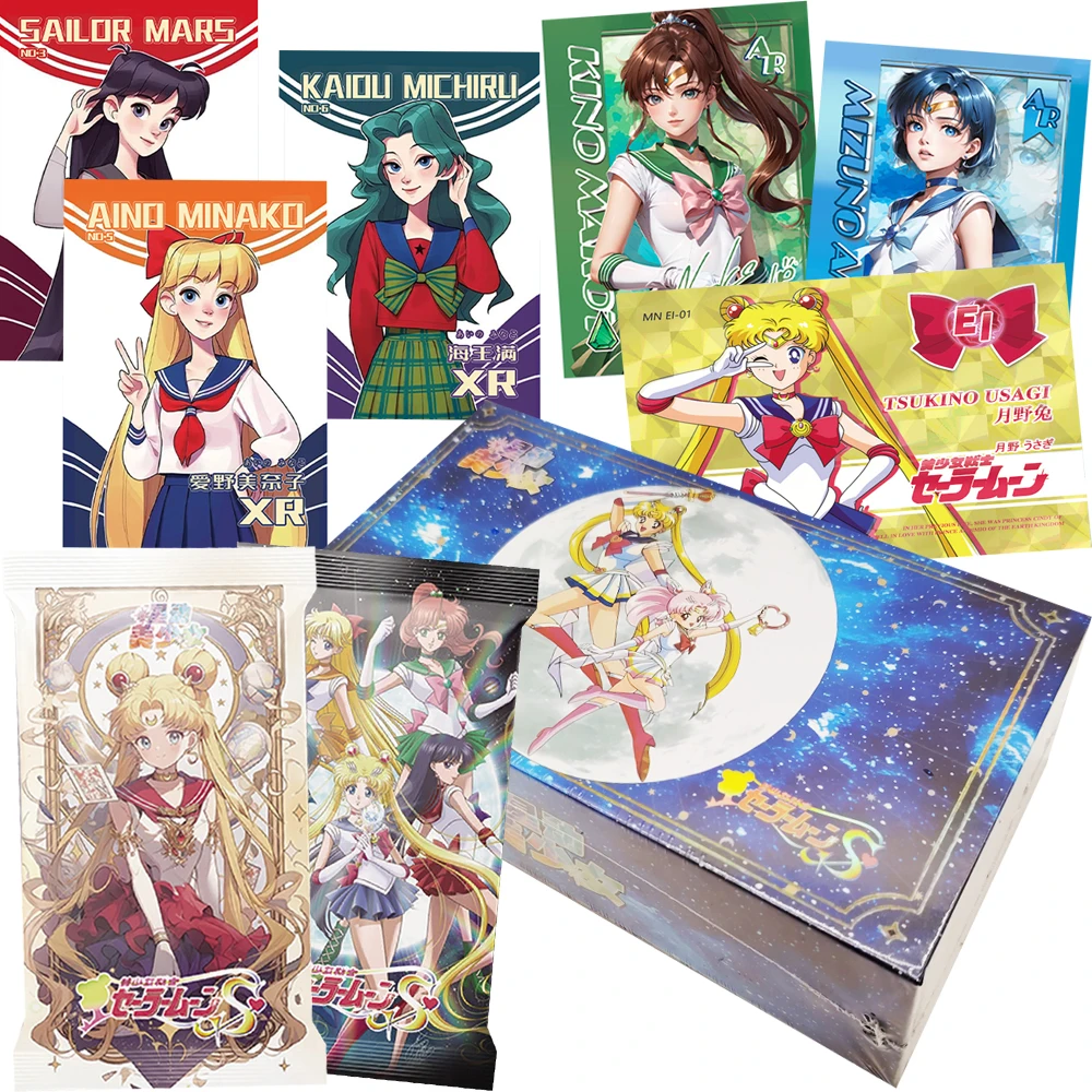 

Japanese Anime Sailor Moon Collection Cards Kino Makoto Tsukino Usagi Q-version Fun Cute Girl Dress Up Cards Children Toy Gift