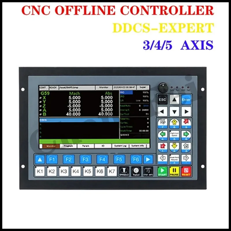 Cnc Ddcs expert Plc Controller di movimento offline a 3/4/5 assi Codice G da 1 mhz Meglio del sistema Ddcsv3.1 con tastiera estesa Atc