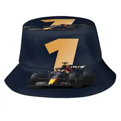 - Rb18-2022-Gold V1 Foldable Panama Bucket Hat Cap Turkish Gp Livery Red Bull Logo 1 33 2022 2022 Season