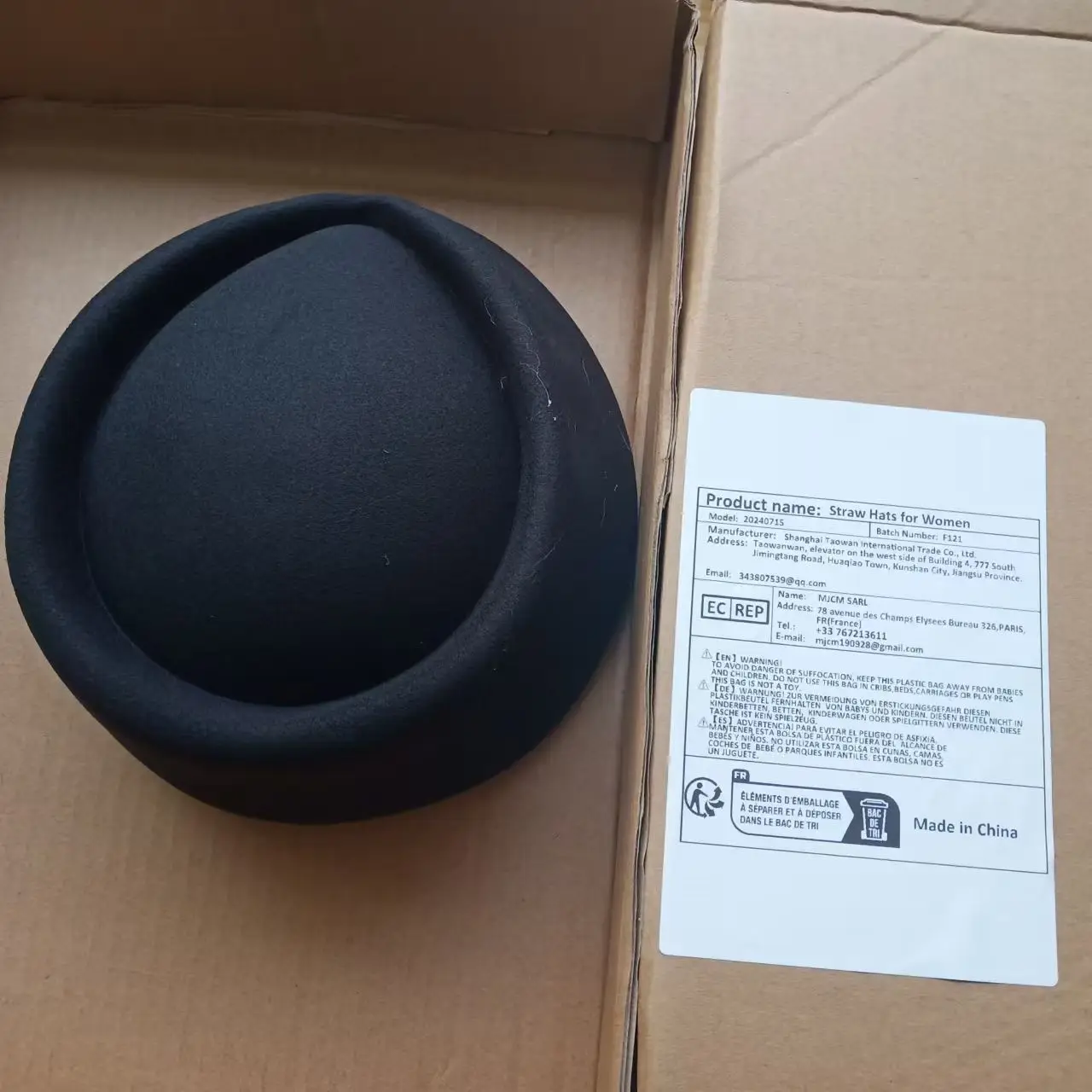 

Airline Stewardess Cadet Formal Uniform Hat Caps Women Imitation Wool Felt Cap Ladies Pillbox Hats with Rope Air Hostesses Hat