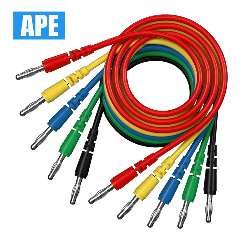 Imagem -05 - Teste Magnético Leva Kit com Conectores mm Banana para Banana Plug Jumper Flexível Conjunto de Fio de Teste Cores