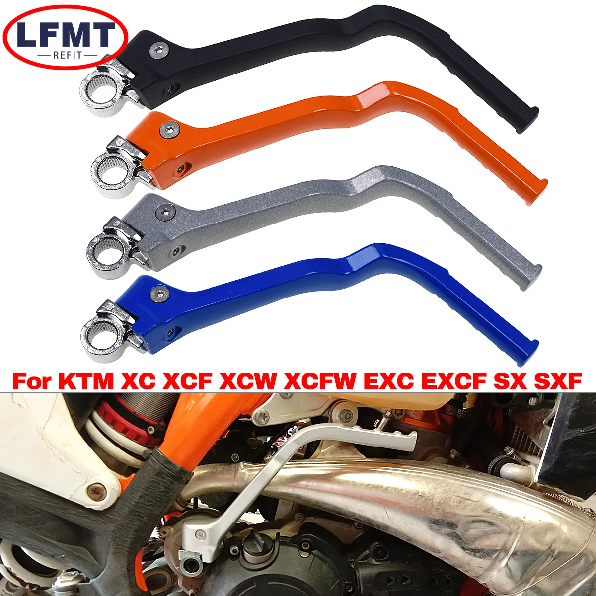 

Motocross Kick Start Starter Lever Pedal For KTM EXC EXCF SX SXF XC XCF XCW XCFW 125 150 200 250 300 350 400 450 500 1998-2019