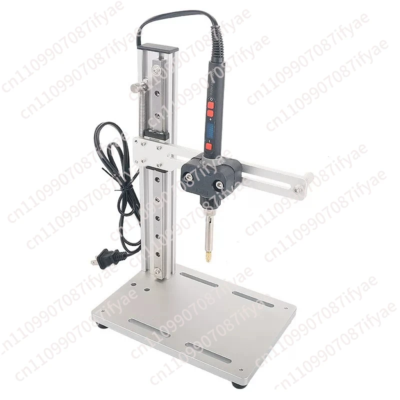 DIY Vertical Heat Set Insert Tool Pressing Machine Hot Melt Brass Knurled Nut Embedded Insertion Soldering Iron 3D Printed Parts