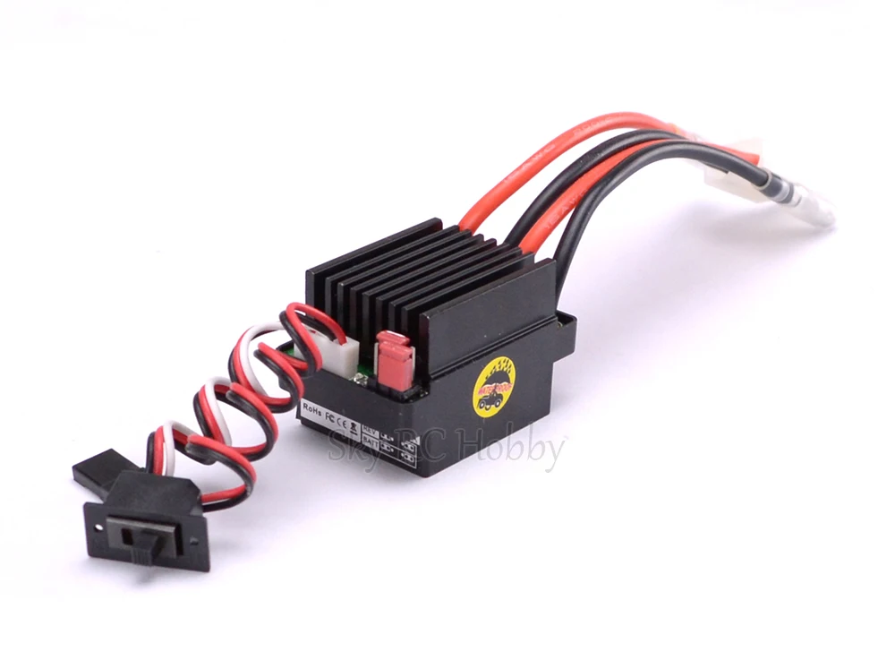 RC Hobby Brushed Motor Speed Controller 320A w/ 2A BEC Brush ESC for Different Types RC Car TRX TRX4 TRX6 Cars or Boats