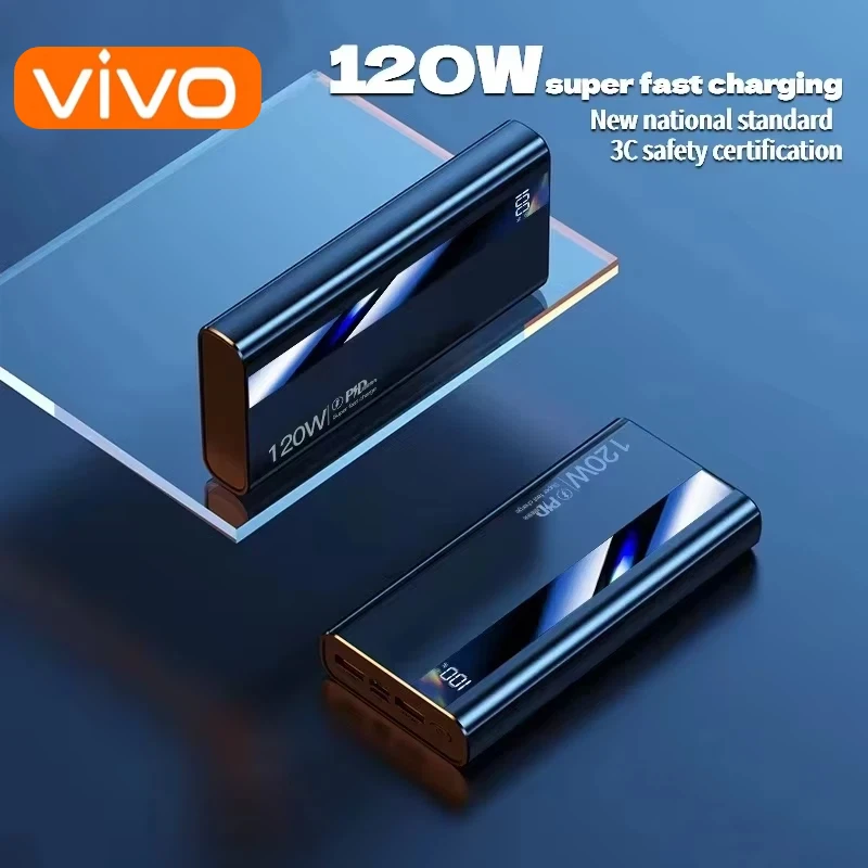 باور بانك 120 وات 50000 مللي أمبير في الساعة، شاشة ديجيتال عالية السعة، شحن سريع، باور بانك، شاحن بطارية محمول من النوع C لهاتف iPhone #6