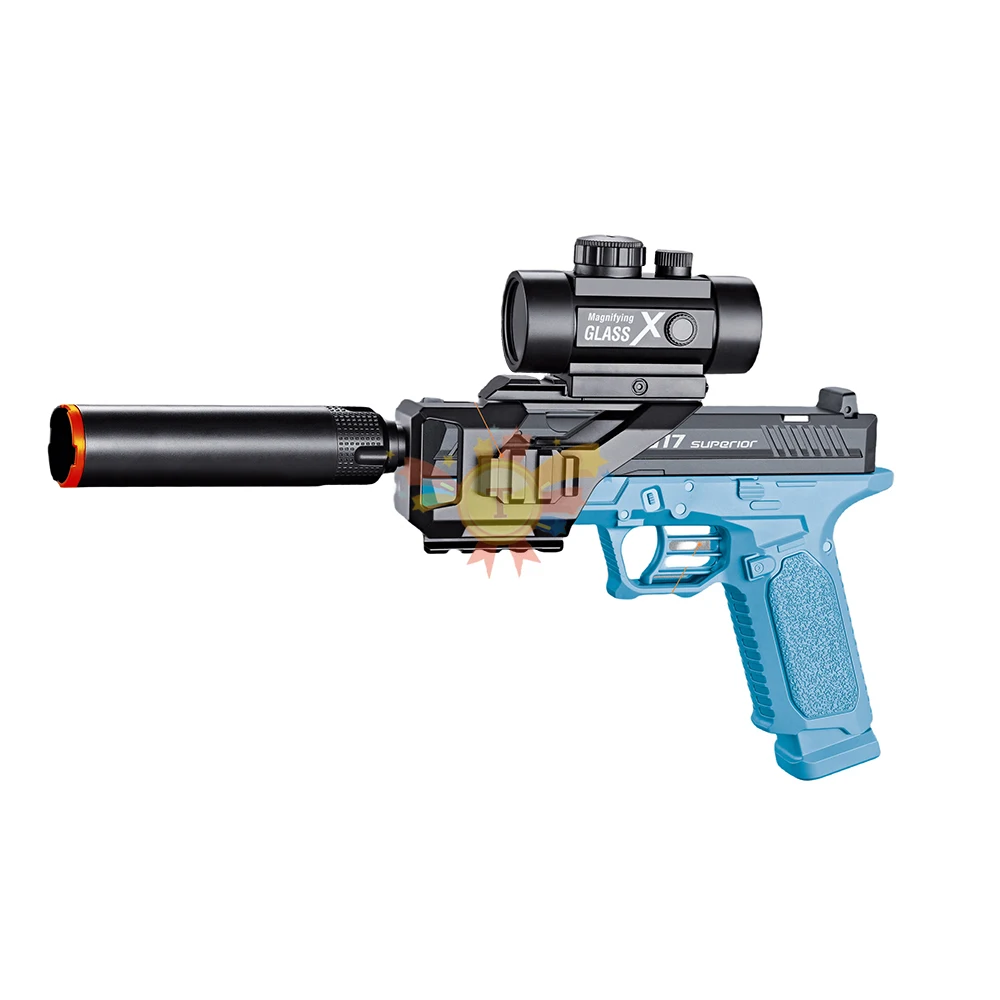 G17、マニュアル、電池なし、連射、トイガン、誘導灯付きアクセサリー、充電式