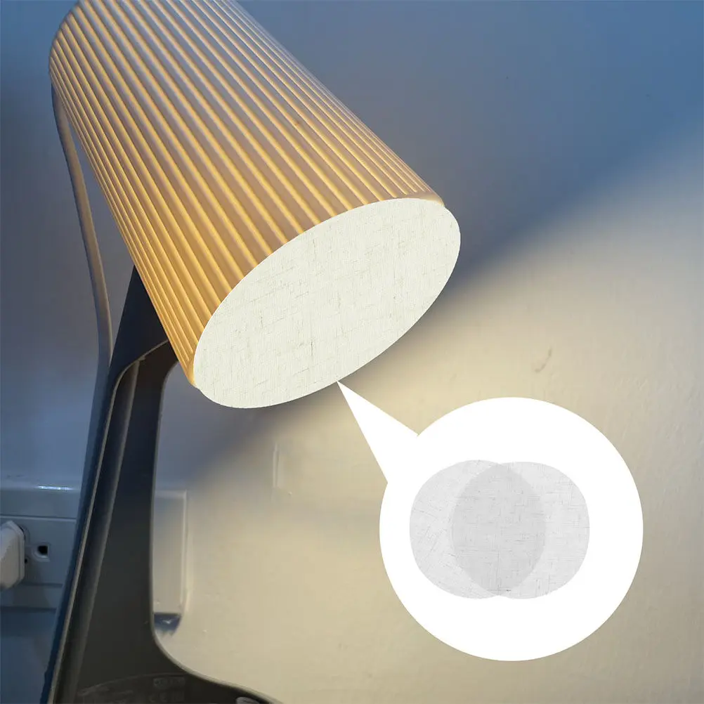 4Pcs Anti Glare Lampshade Diffuser Disc Round Fabric Light Shade Diffuser for Drum Lampshade Ceiling Light Shade LED Pendant