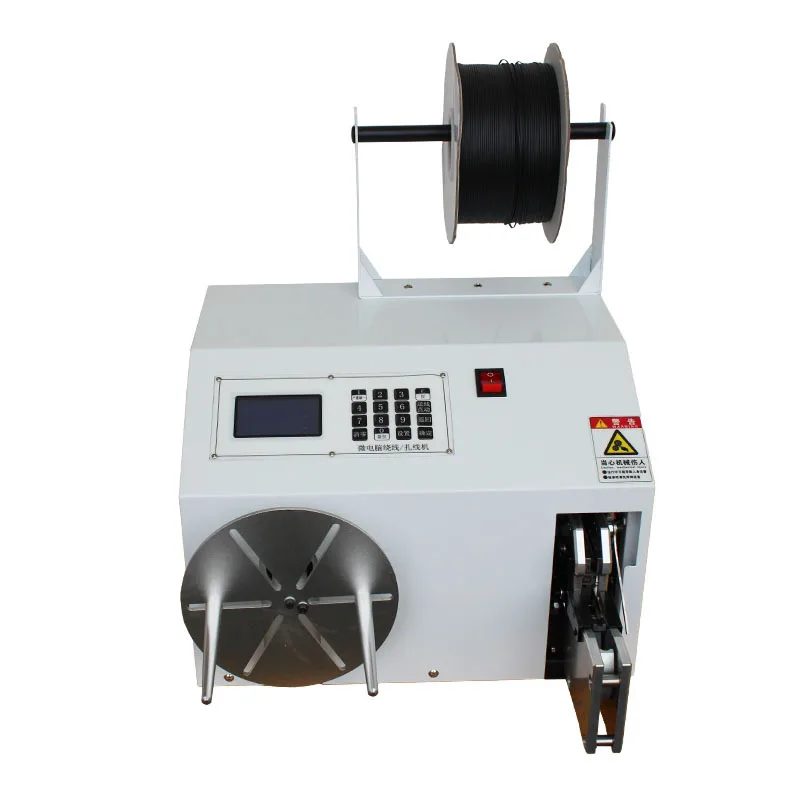 Semi-automatic winding and tying machine, data cable, power cable, USB cable, bundled cable tie, pipe tying machine, winding