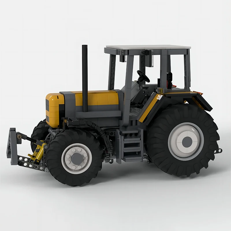 Farm Engineering Car Renault TX Series Tractor With Power Motor MOC Technology Building Block  Trucks Toys Model Kid's Xmas Gift