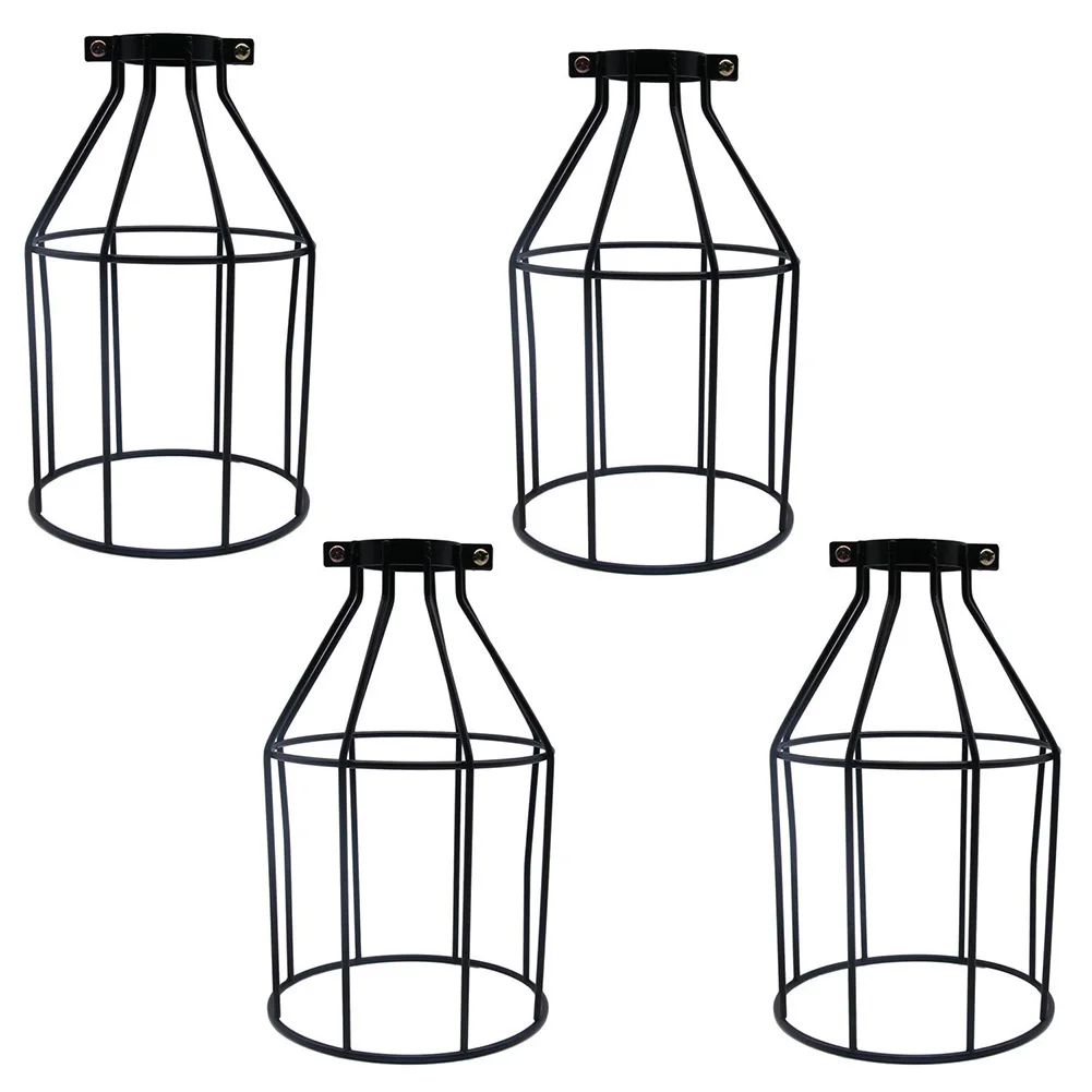 Small Bird Cage Lampshade Retro Wall Lamp Shade Iron Chandelier Wall Lamp Cover Home Antique Lighting Cover Lighting Accessories