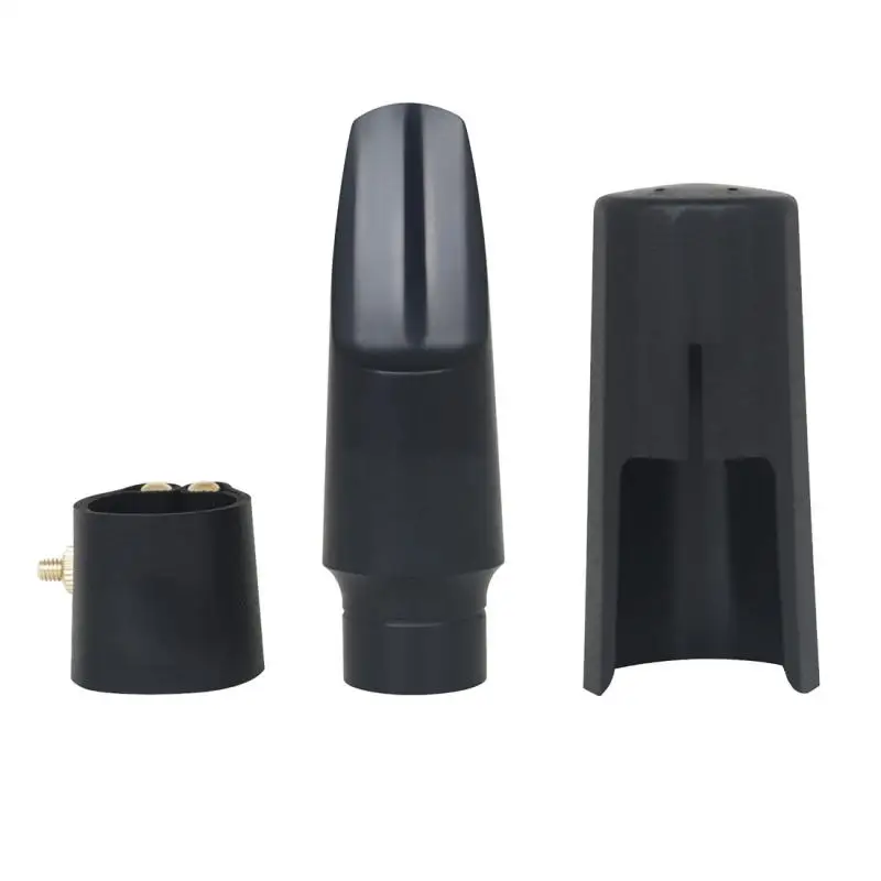 Alto Saxophone Flute Head, Blowing Nozzle, Can Control the Tightness, Protective Whistle Piece, Plastic Case