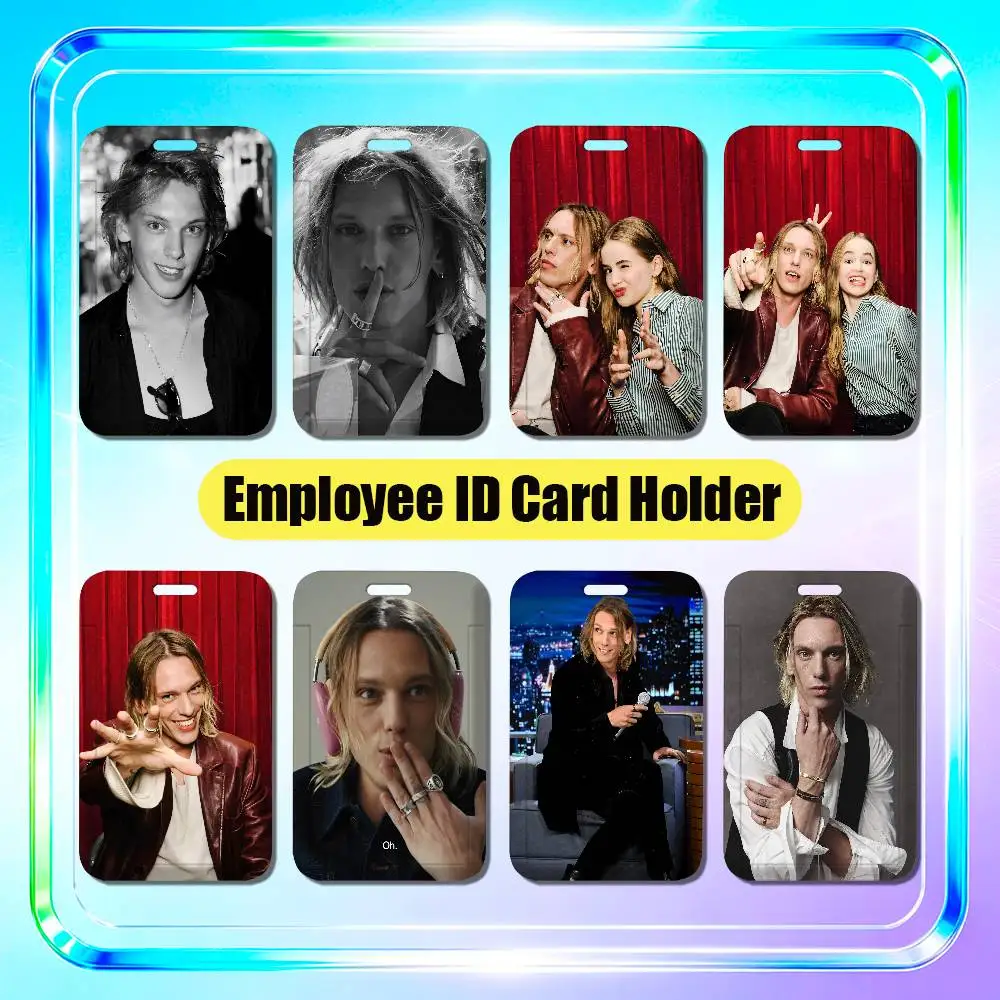 For Jamie Campbell Bower Employee ID Card Holder Office Badge Student Bank Work Credit Holders Hard Case Shell