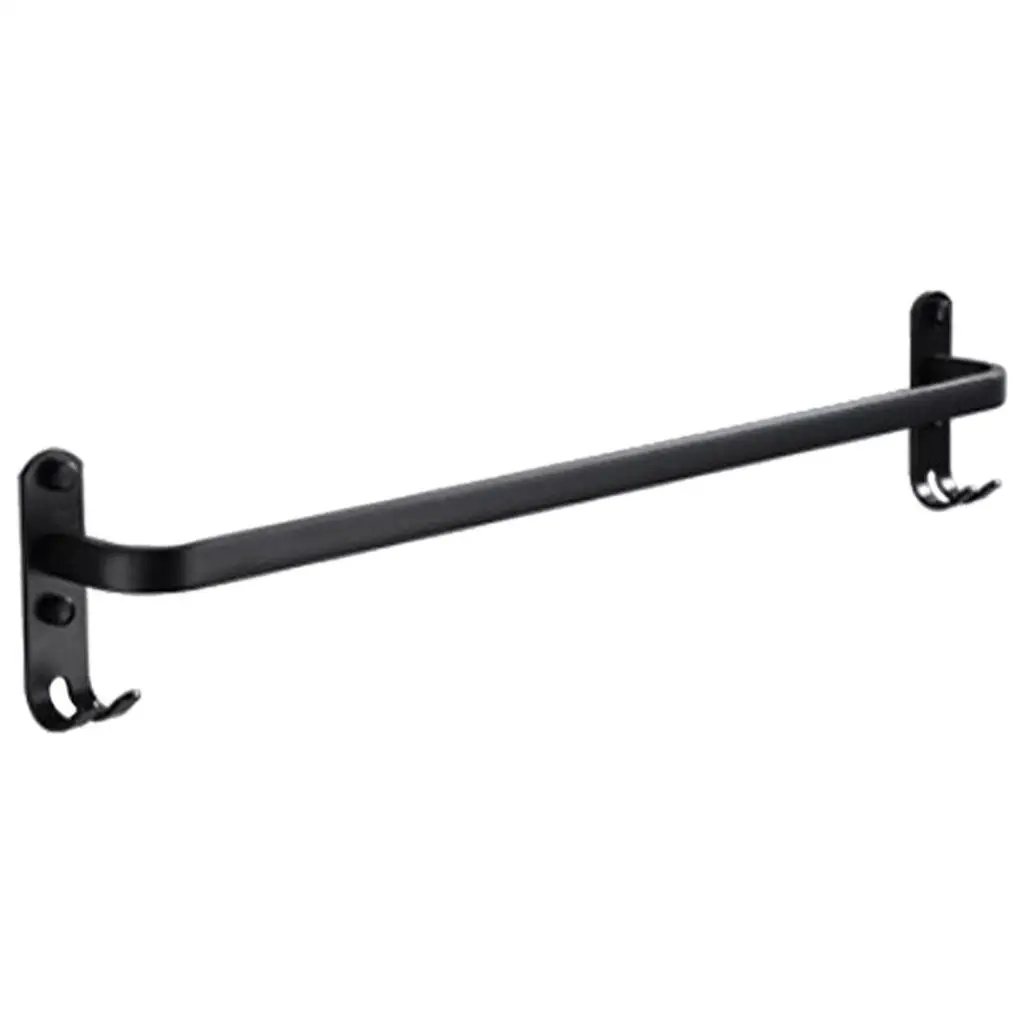 

Bathroom Towel Rack, Wall Mount Shelf Rustproof Aluminum Alloy Modern Holder