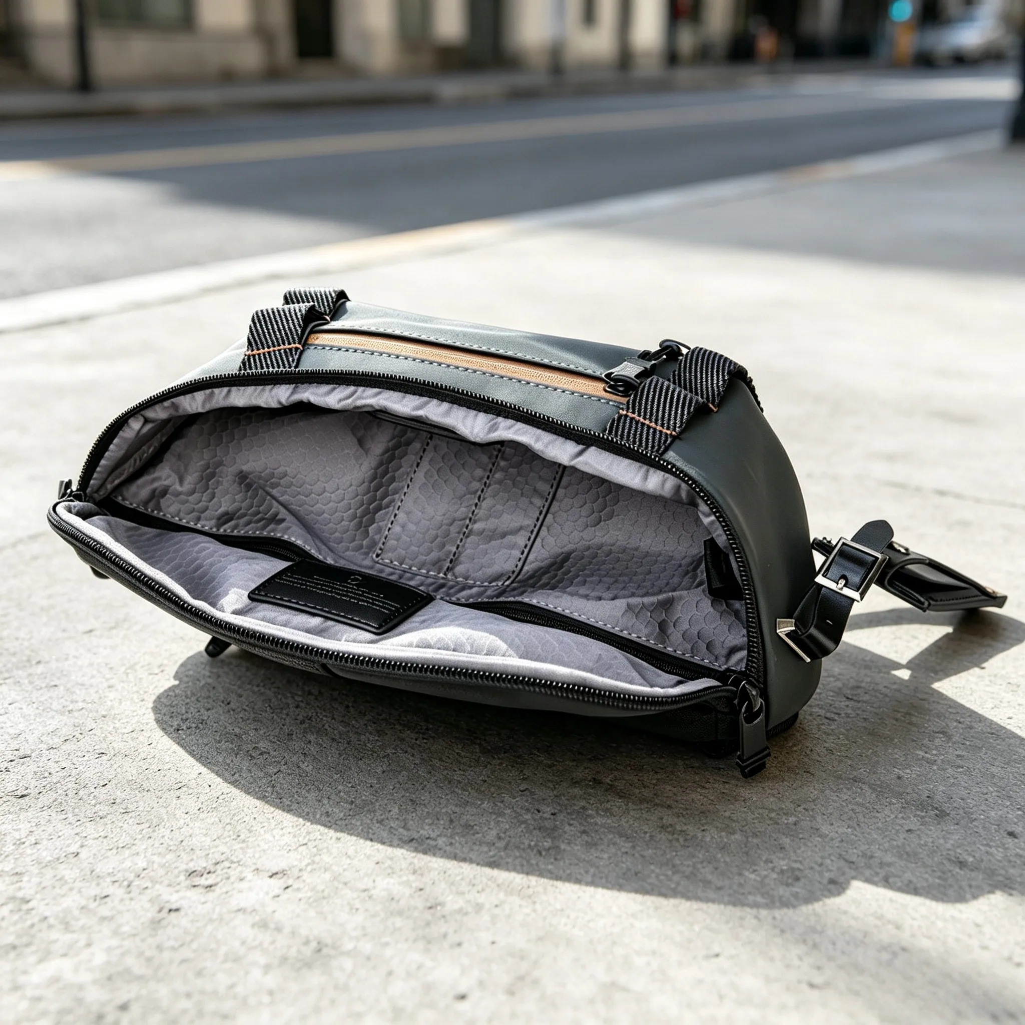 Men Stylish Ballistic Nylon Crossbody Bag Series Cool Casual Chest Bag Waist Pack view 5