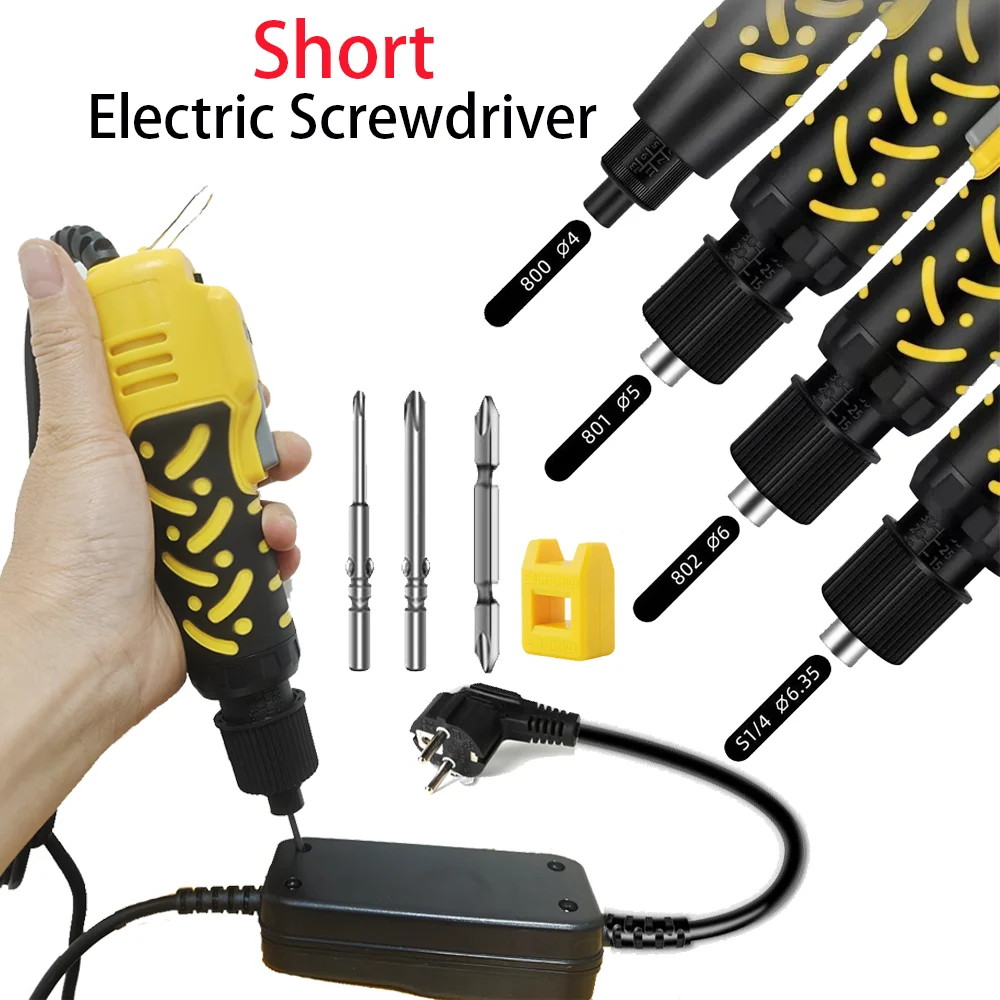 AhuHardware Parafusadeira Elétrica Industrial Mini de Alta Velocidade 220V com Cabo Reto Ferramenta Elétrica