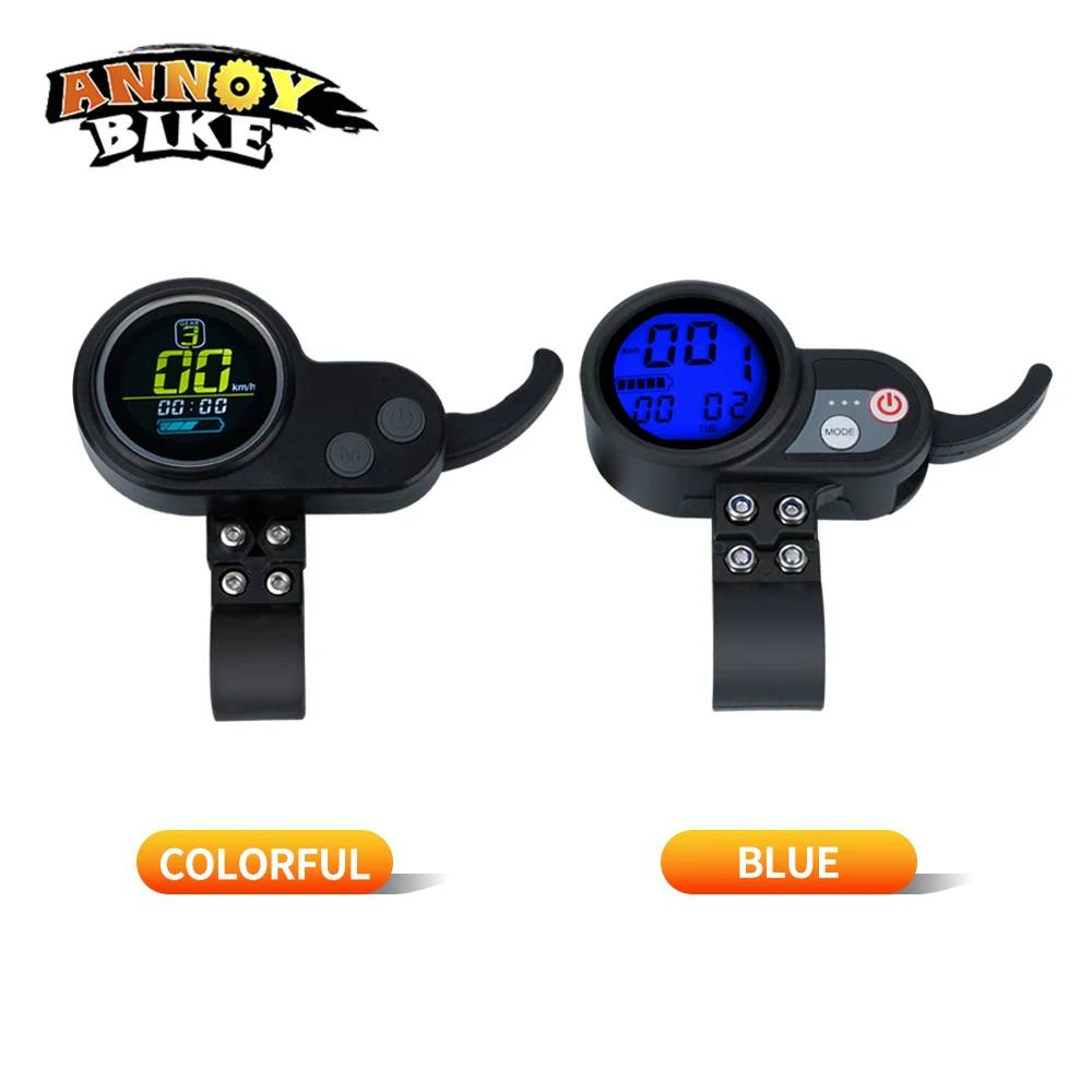 Ebike Controller LCD Display Kit With Accelerator 36V48V52V60V Electric Bike DisplayElectric Bicycle Colorful Screen Blue Screen