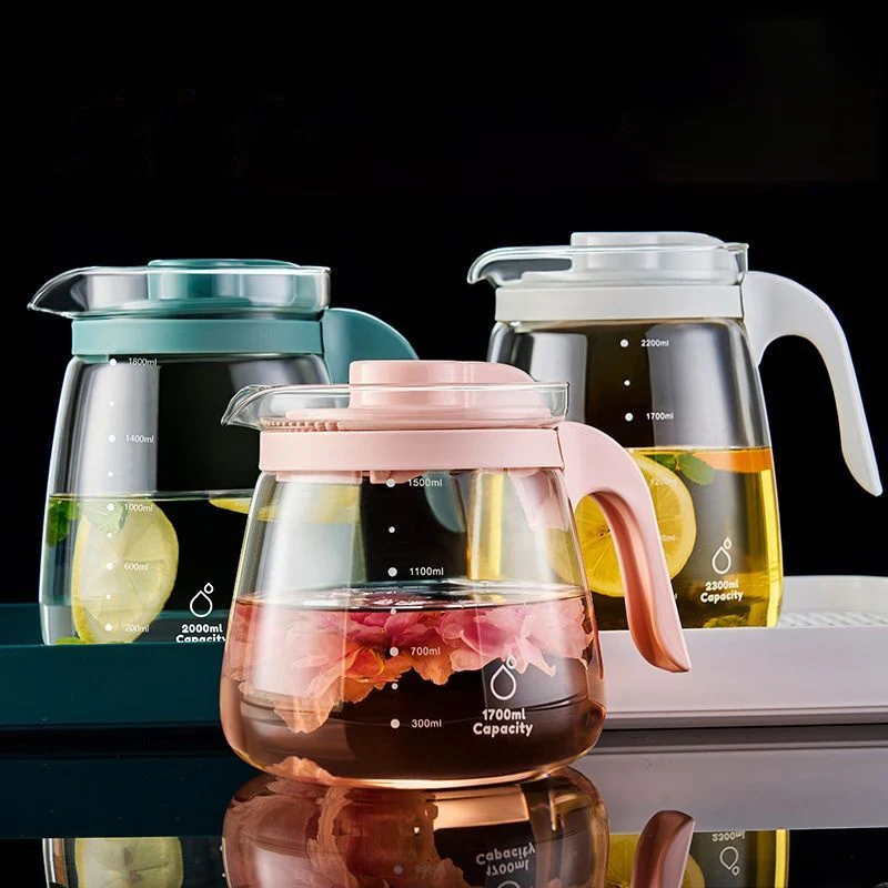 GIANXI Summer Large Capacity Refrigerator Cold Brew Tea Kettle Tea Water Separation Cold Kettle Glass High Temperature Juice Pot