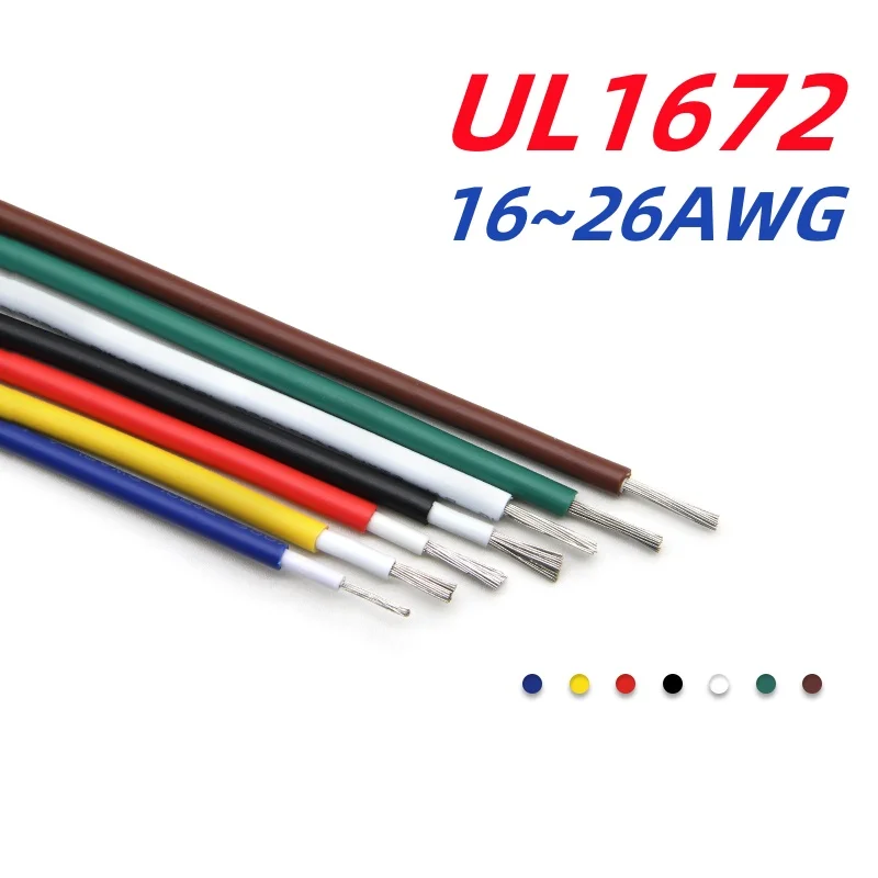 Ul1672 16/18/20/22/24/26 Awg Double Pvc Insulation Electronic Wire Cable Tinned Copper Electronic Equipments Wires 105°c 300v