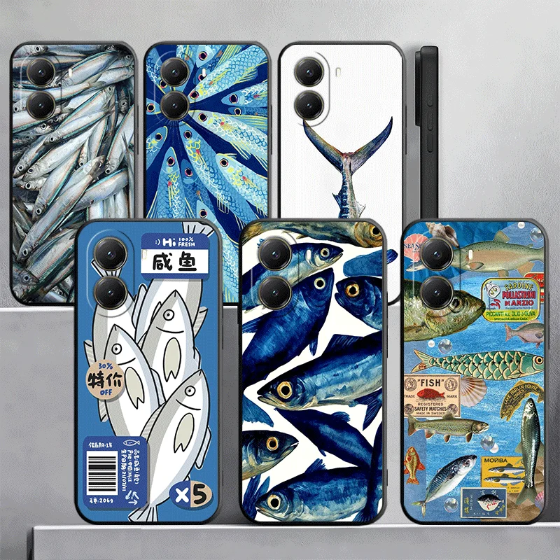Discounted Salted Fish Phone Case For Xiaomi Poco X7 X8 Pro Max M8 M7 F8 X6 X5 X3 M7 M6 F7 Redmi 15C 15 14C 13C 15T 17T Pattern