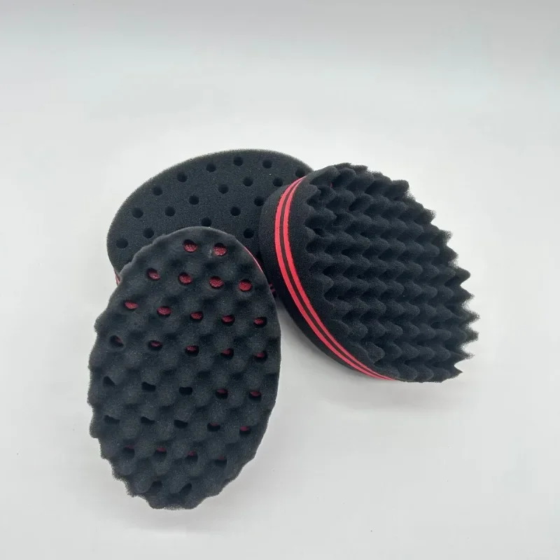 New Double-Sided Magic Twisted Hairbrush Sponge Fashion Styling Oval Dual Use Perforated Curly Sponge Wave Roll Washable Tool