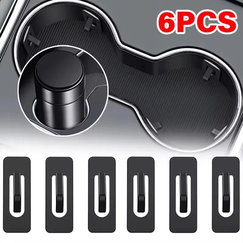 

Car Cup Holder Limiter Fixing Clip Self-adhesive Universal Auto Water Cup Slot Limit Pad Car Bottle Console Slot Slip Limiter