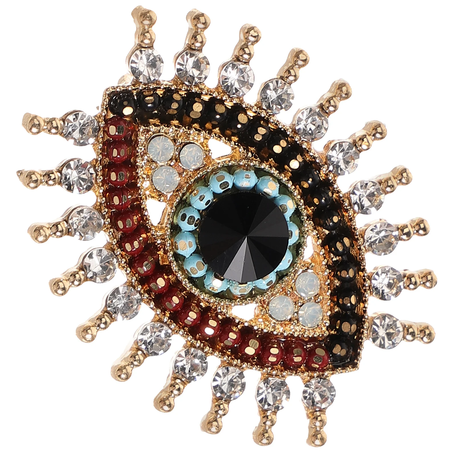 Bride Pin Brooch Rhinestone Portable Coat Fashion Eye Alloy Decorative Scarf Miss