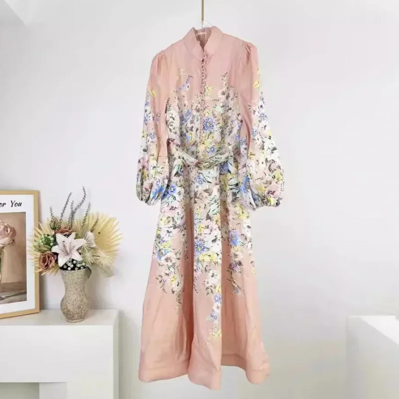 

WOMEN'S dress floral linen elegant long dresses casual vacation beach party dresses woman summer clothing women 2024