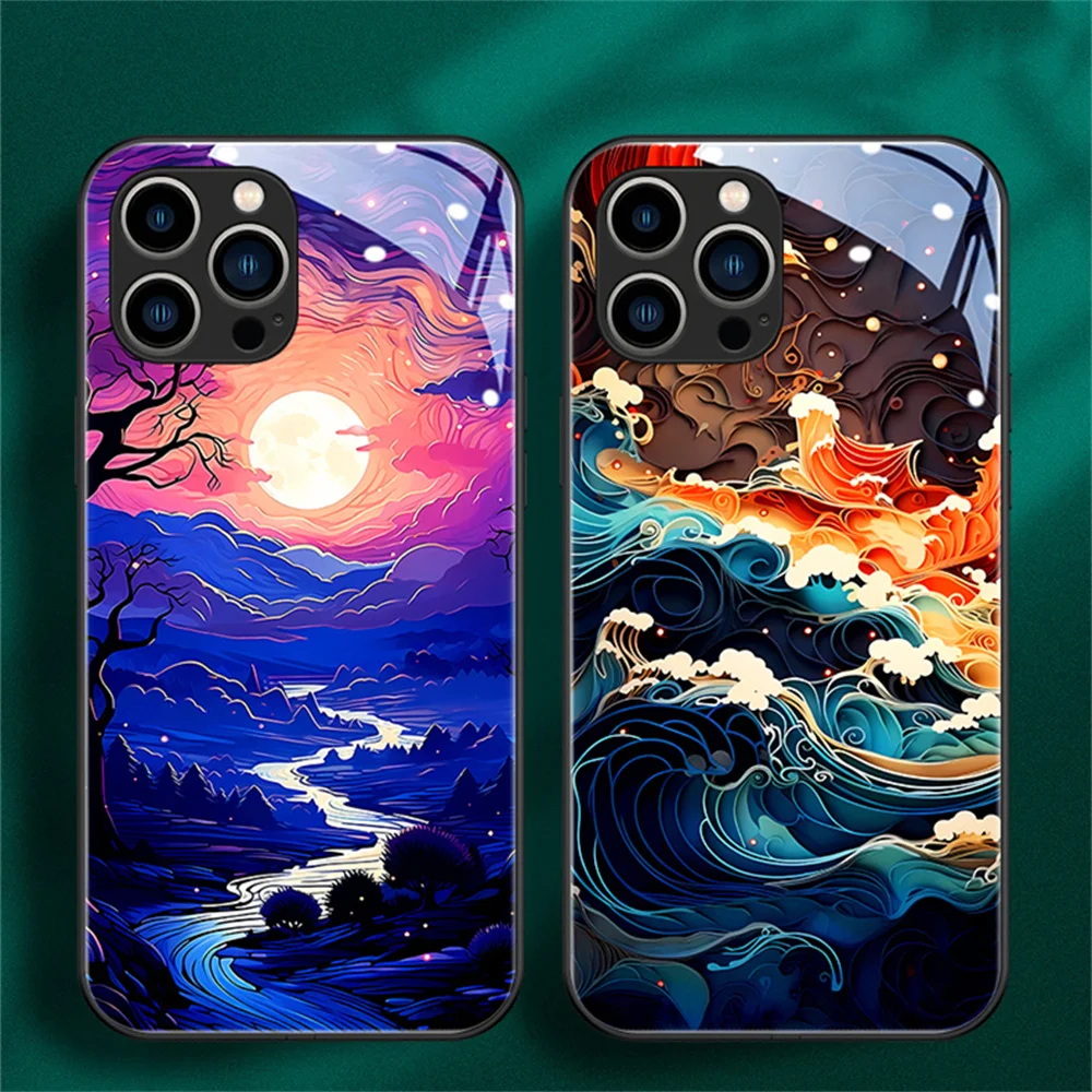 

Punk Views LED Light Glow Luminous Phone Case For Samsung S23 S22 S21 S20 FE Note 10 20 Plus Ultra A14 A54 A32 A53