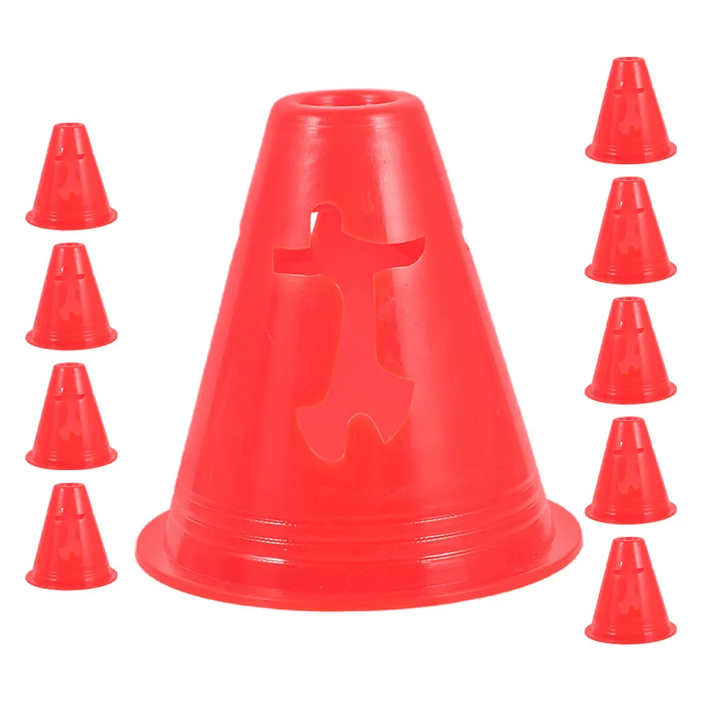 

10Pcs Soccer Practice Cones Mini Plastic Training Markers Agility Cones Indoor Outdoor Colored Football Equipment