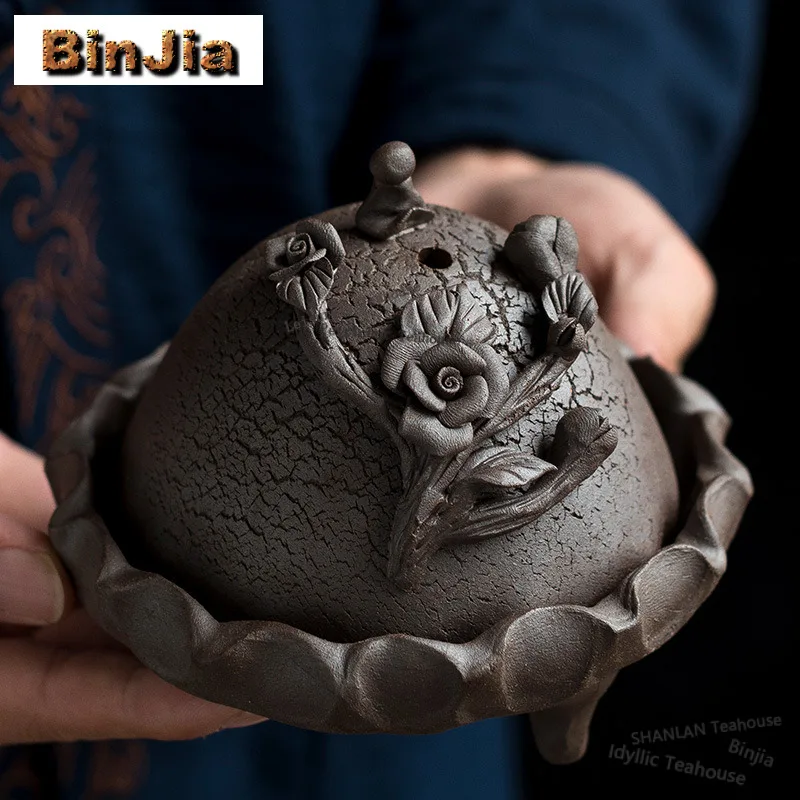 Hand-molded Flower Incense Holder Diffuser Incense Burners Aromatherapy Smell Distributor Censer Teaware Accessories Decoration
