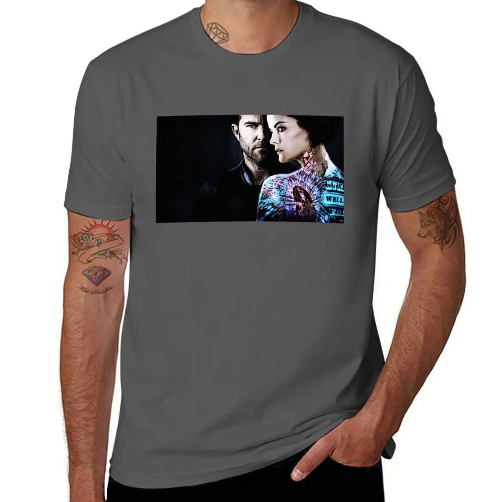 

Blindspot Poster - Season 3 - Jaimie Alexander T-Shirt graphic t shirts basketball graphic tees boys whites Men's t-shirt