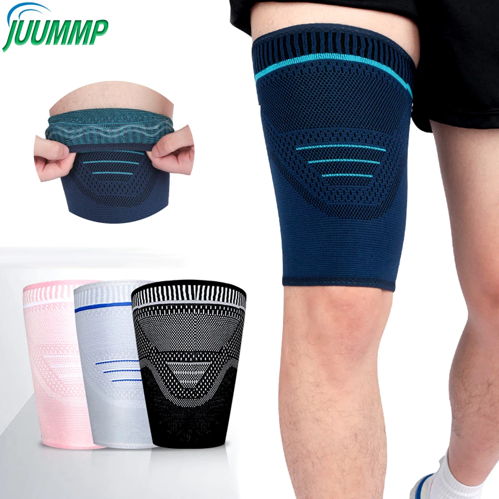 

1Pcs Thigh Compression Sleeve, Hamstring Compression Sleeve for Quad Pain Relief & Recovery, Sports Thigh Support Protector