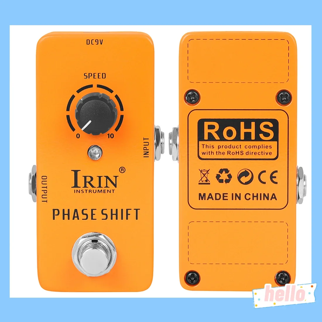 

IRIN RS-06 Phase Shift Guitarra педаль эффектов репродукция ретро фазового эффекта True Bypass педали аксессуары для электрогитары