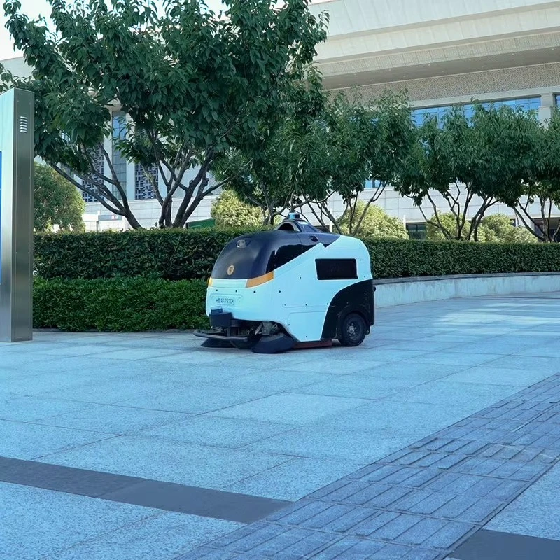 Customized Commercial Floor Cleaning Robot Equipment Artificial Intelligence Industrial Robots Automatic Sweeper Robot view 4