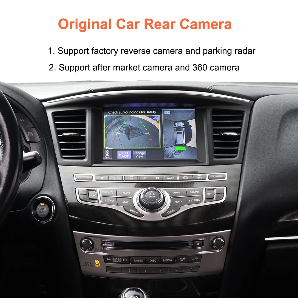 Bonroad Wireless CarPlay-Modul für Infiniti QX60 2019 Nissan Patrol 2018-2019 Android Auto Decoder Box Mirror Link Airplay – Detail 9