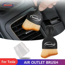 NovaAcc Car Interior Detailing Brush Soft Bristle Cleaning Brush Car Detailing Brush Dusting Brush Dash Interior Cleaning Tool