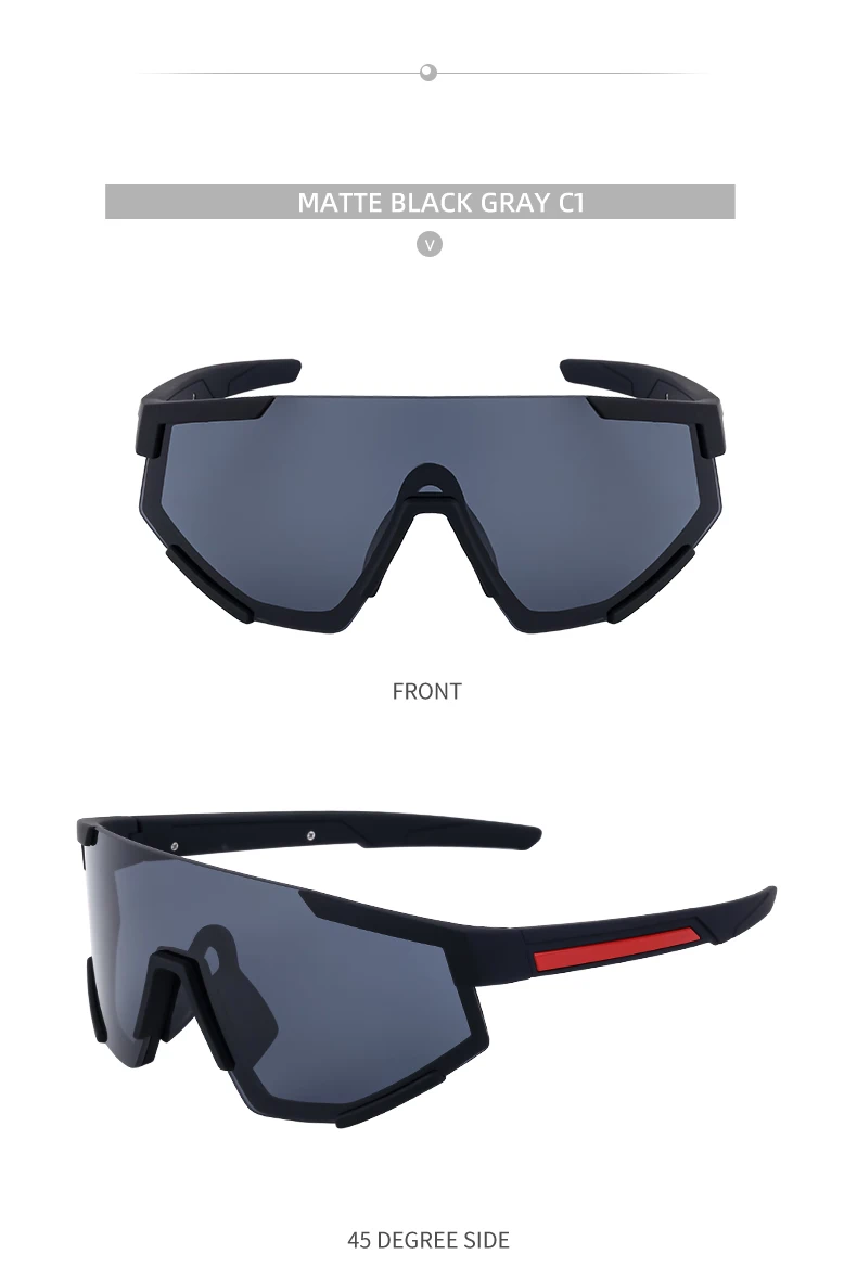 Übergroße quadratische Sport-Sonnenbrille für Damen und Herren 2026 – Luxusmarke, einteilige Punk-Sonnenbrille für Damen, Masken-Brille – Detail 16