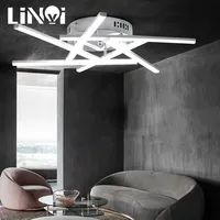 24W 12W 18W LED Ceiling Light Ceiling Lamp AC85-265V Modern Curved Design 2/3/4 Lights for Bar Restaurant Bedroom Living Room