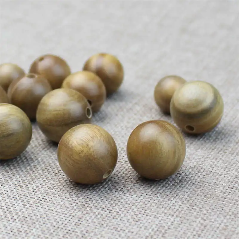 6mm 216 Beads Natural Green Sandalwood Long Bracelets Buddhist Prayer Meditation Mala Rosary Fragrant Verawod Necklace BRO772