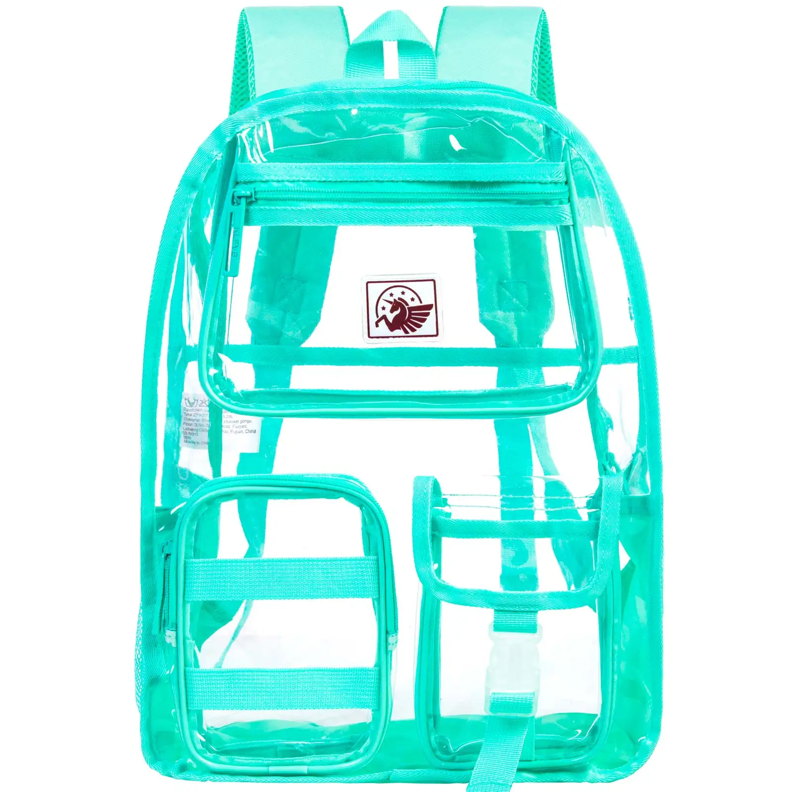 

Clear Backpack Heavy Duty, See Through School Bag for Girls, Sequins Transparent Bookbag for Women