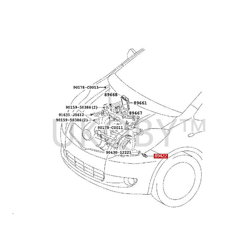 894220D010  To yo ta  crown  Corolla  Camry, Ruizhi, Weichi, RAV4 is proudly released Water temperature sensor (for E.F.I.)