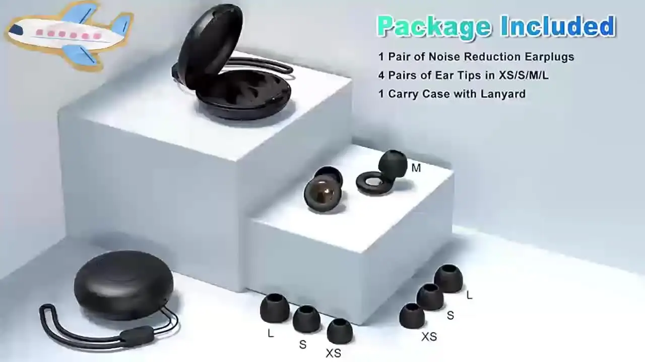 Silicone Ear Plugs for Sleeping 25dB Noise Cancelling Hearing Protection Reusable Earplugs for Sleep Focus Concerts Work Study