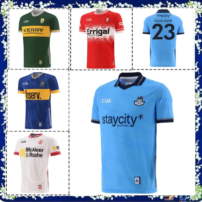 

2024 Dublin GAA Home Jersey Shirt Mens Kerry GAA Home Jersey 2024 Rugby Jersey Tipperary GAA Home Jersey Size:S-5XL